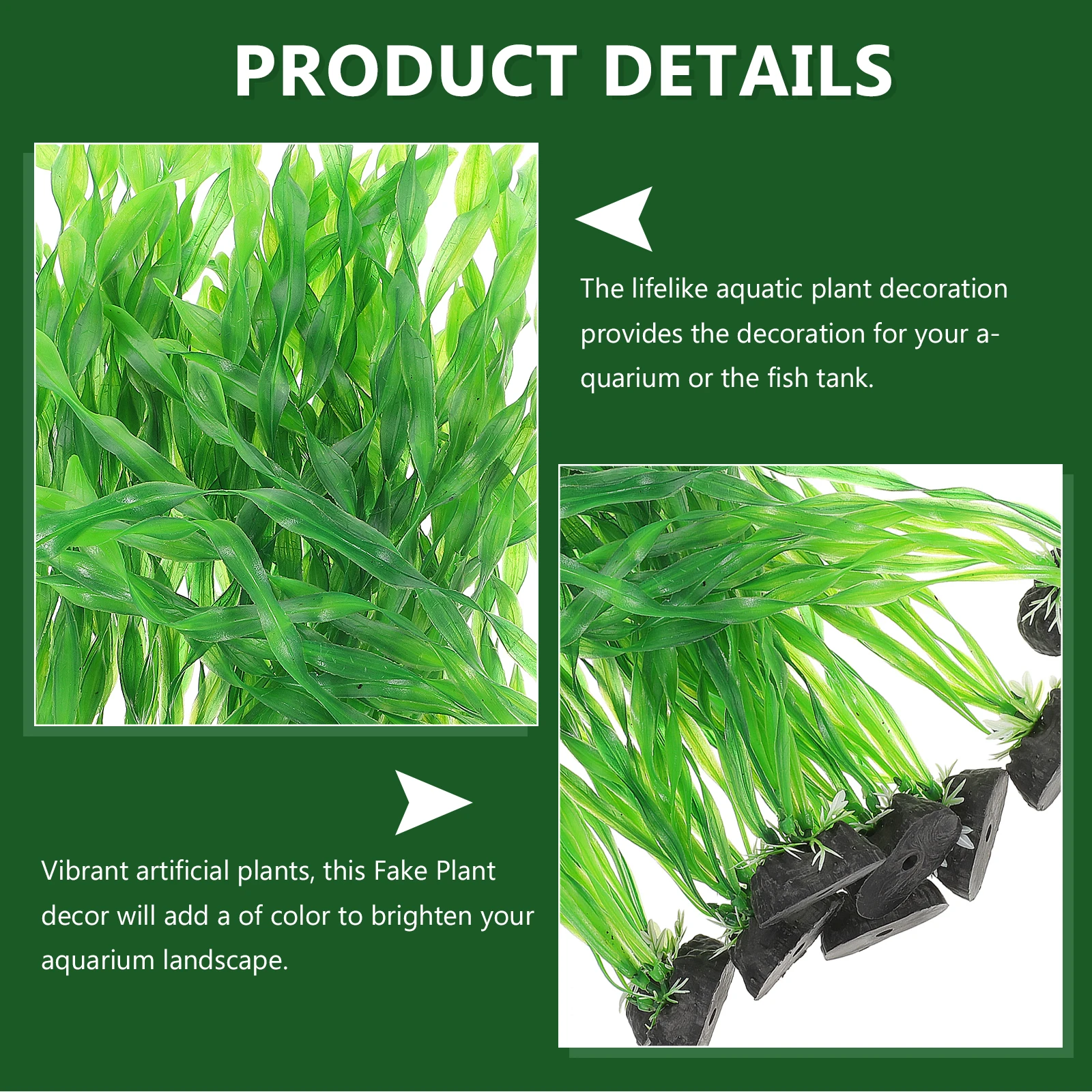 

10Pcs Vibrant Soft Material Fake Plant Decor For Aquariums Fish Tanks Landscape Enhancements