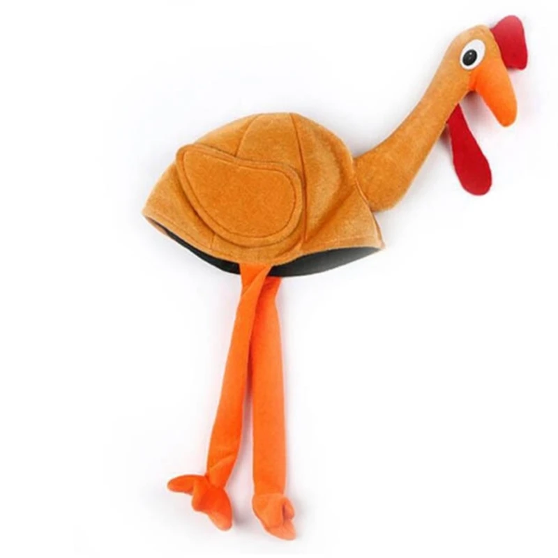 Unieke Carnaval 3D Turkije Vorm Hoed Kerst Thanksgiving Decoratie Grappige Hoed 066C