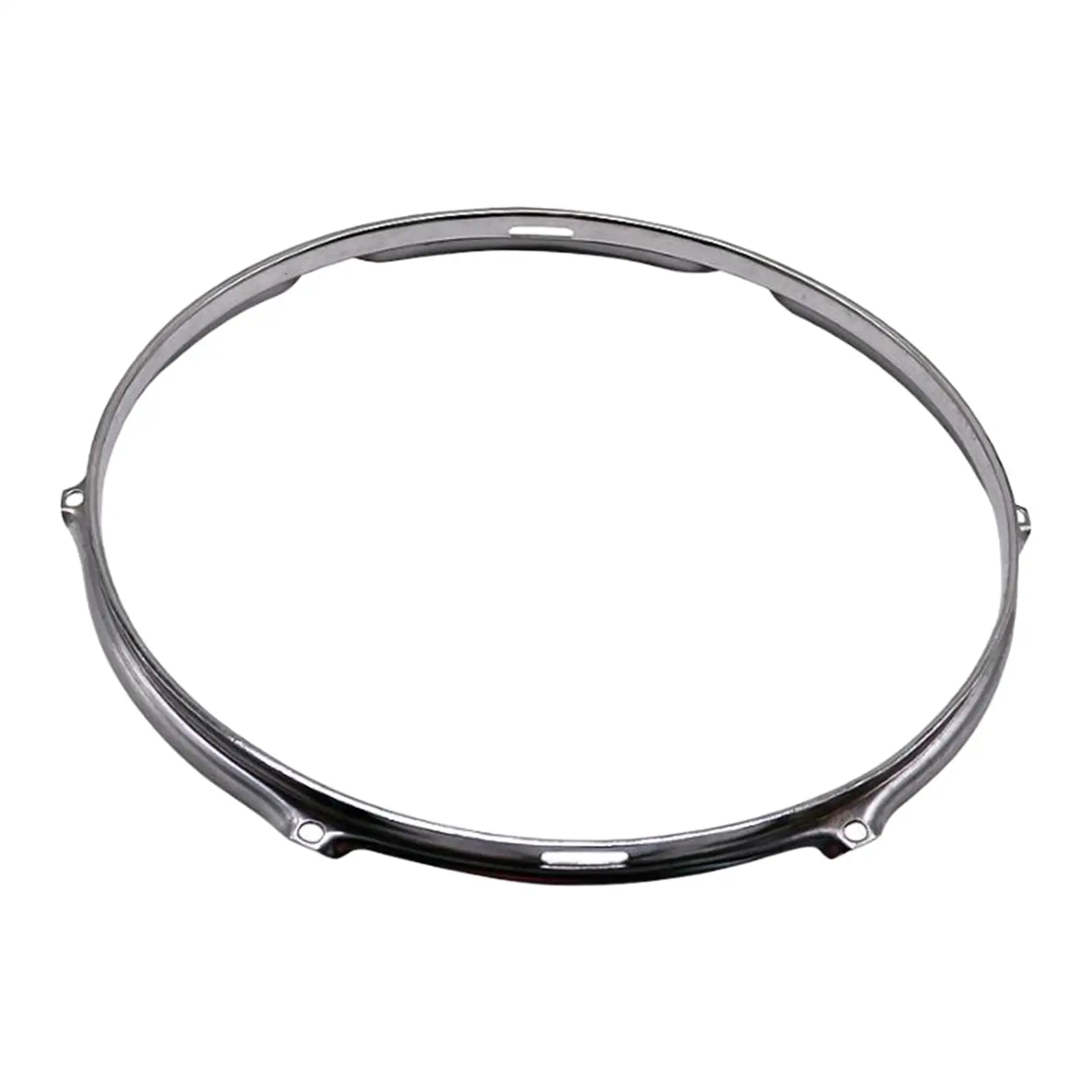 6 Hole Drum Hoop Steel Snare Drum Rim Percussion Part Drum Rings for Musical Instrument Kits