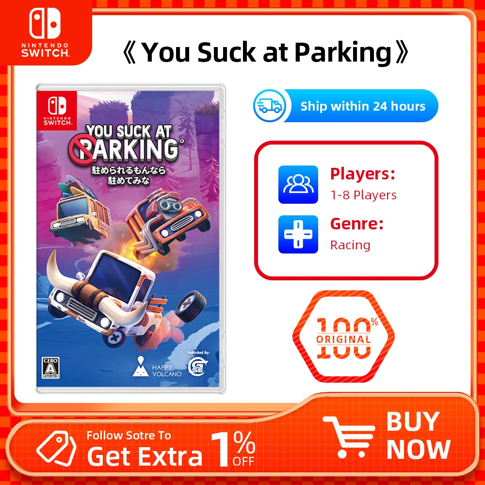 Nintendo Switch Game - You Suck at Parking - for Nintendo Switch OLED Lite Console 100% Original