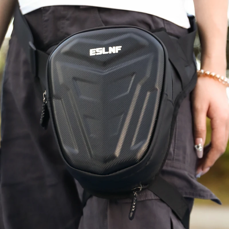 Motorbike EVA Hard Shell Leg Side Bag Outdoor Casual Motorcycle Hip Bum Pack Mobile Phone Purse