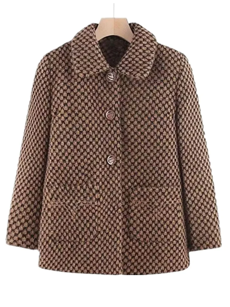 

Warm Thiened Fce Lined Winter Coat for Middle-Aged And ly Mothers Autumn Winter Faion Outerwear andma Sle Cot...