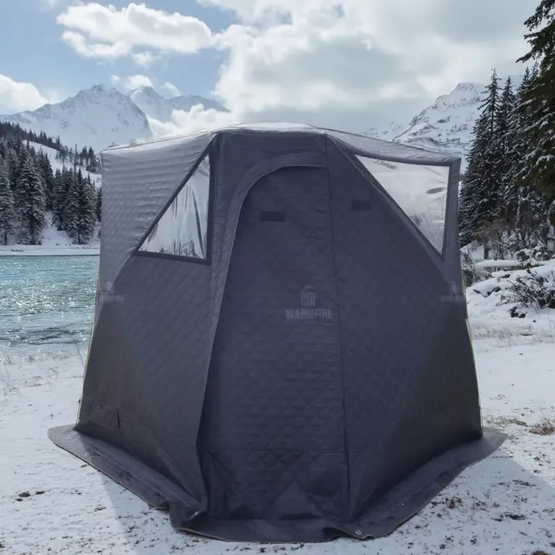 Warmfire Factory Wholesale Cheap Price Innovative Sauna Tent Heat Retention Ice Fishing Tent Waterproof Sauna Tent