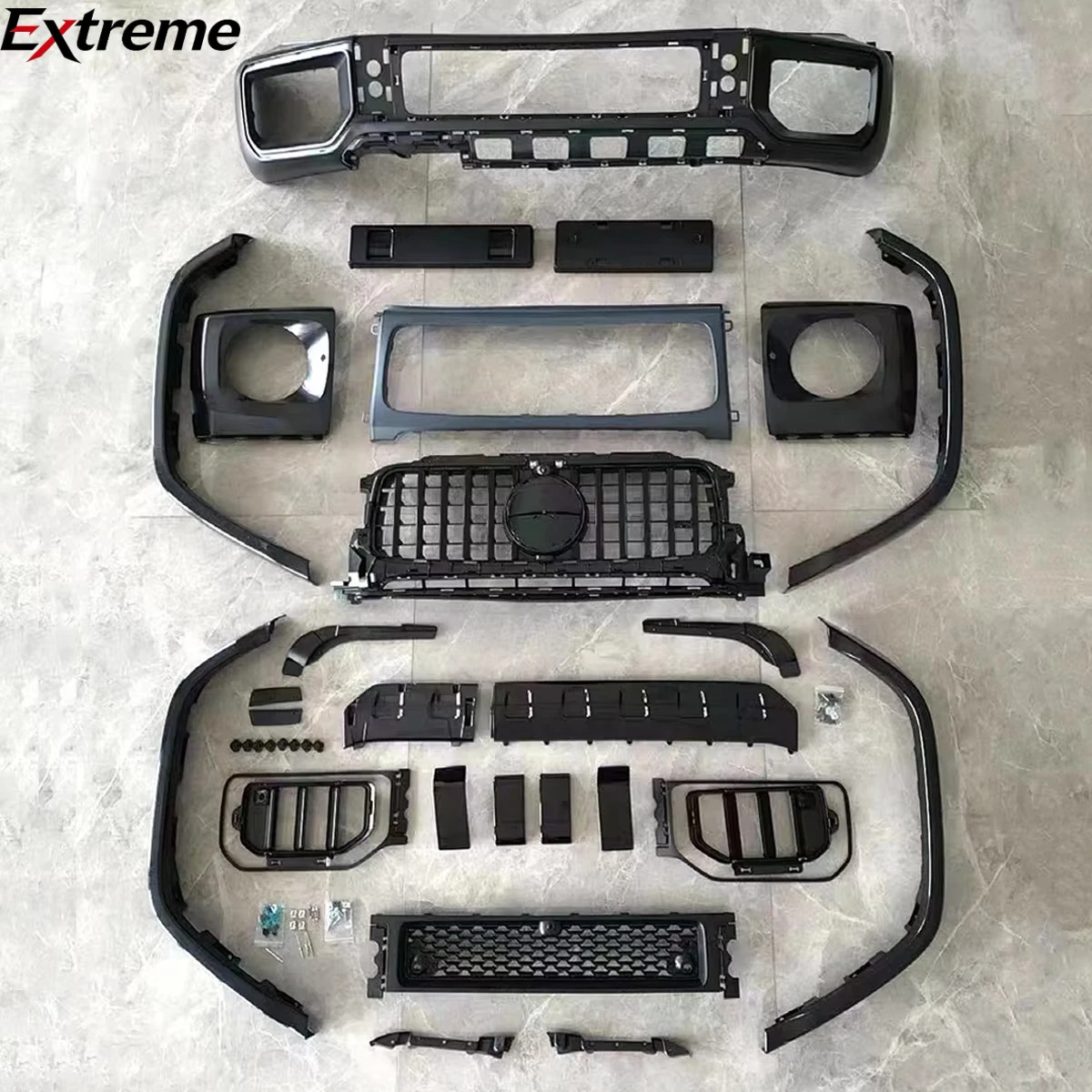 Upgrade to W465 2025 G63 Style Grille Front Bumper Body Kit for Mercedes Benz G Class W464 2019-2024.