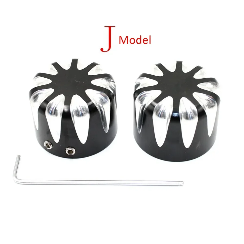 Motorcycle Front Axle Nut Bolt Cover Cap for Harley Davidson XL883 XL1200 X48 Electra Glides Sportster 1200 Softail Road Kings