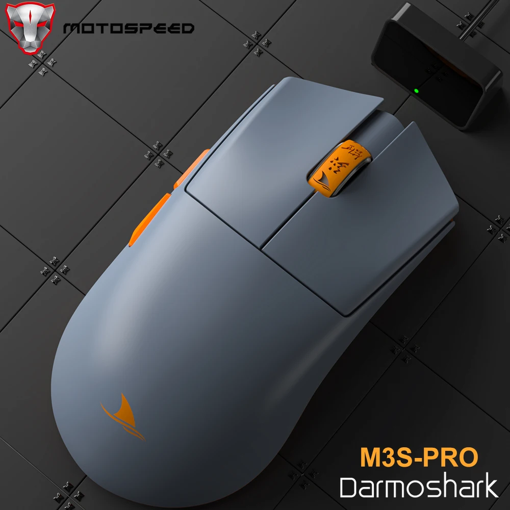 Motospeed Darmoshark M3s-Pro 4KHZ Wireless Bluetooth Gaming Mouse Controller N52840 PAM3395 Sensor 26KDPI HUANO Micro Switch