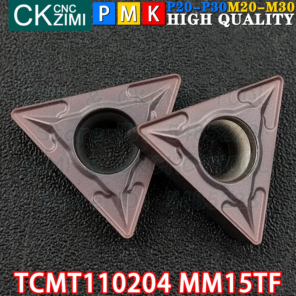 TCMT110204 MM15TF TCMT21.51 MM15TF Hardmetalen wisselplaten Externe Draaiwisselplaten Gereedschap TCMT1102 TCMT 1102 Cnc Mechanische Metalen Draaibank Snijgereedschap
