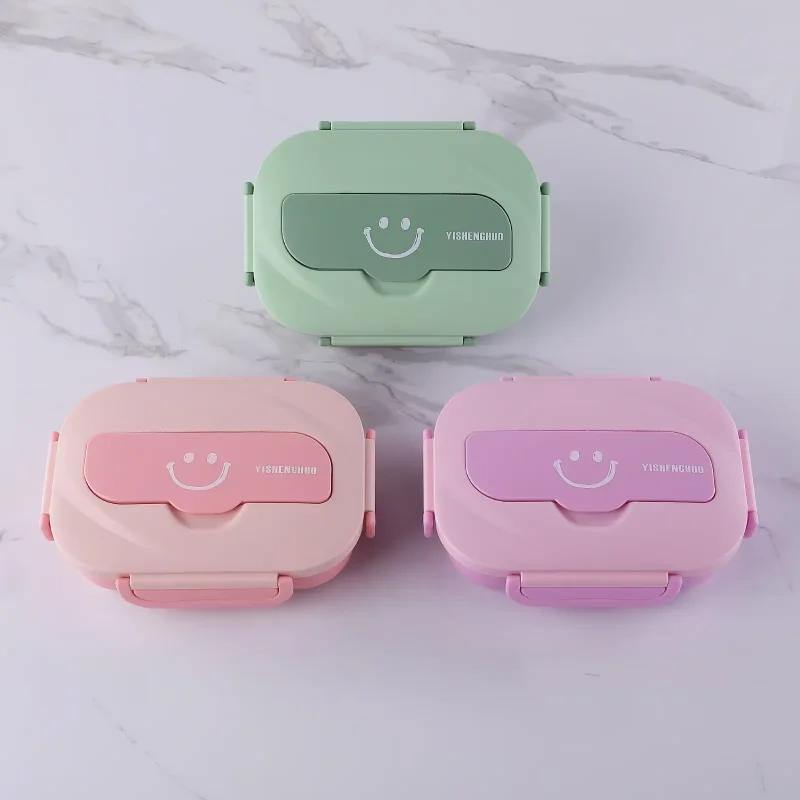 

304 stainless steel lunch box, 1.0L with two compartments, partitioned to prevent mixing of flavors, practical and durable