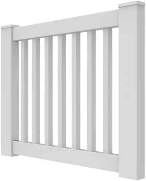 73030535 Gate Vinyl Rail, White