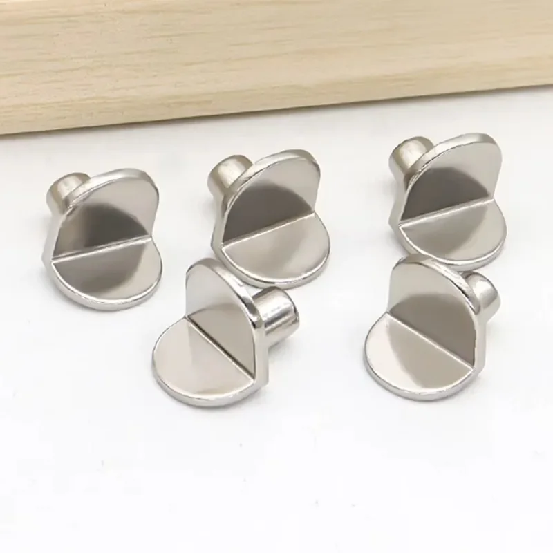 20pcs 5mm L - Shaped Shelf Support Studs: Fix Wooden/Glass Boards in Cabinets, Ideal Furniture Bracket Holders