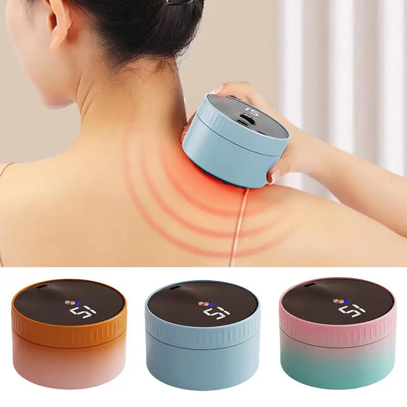 Electric Scraping Instrument 2 In 1 Small Electric Scraping And Cupping Machine Lightweight Electric Cupping Massager For Back