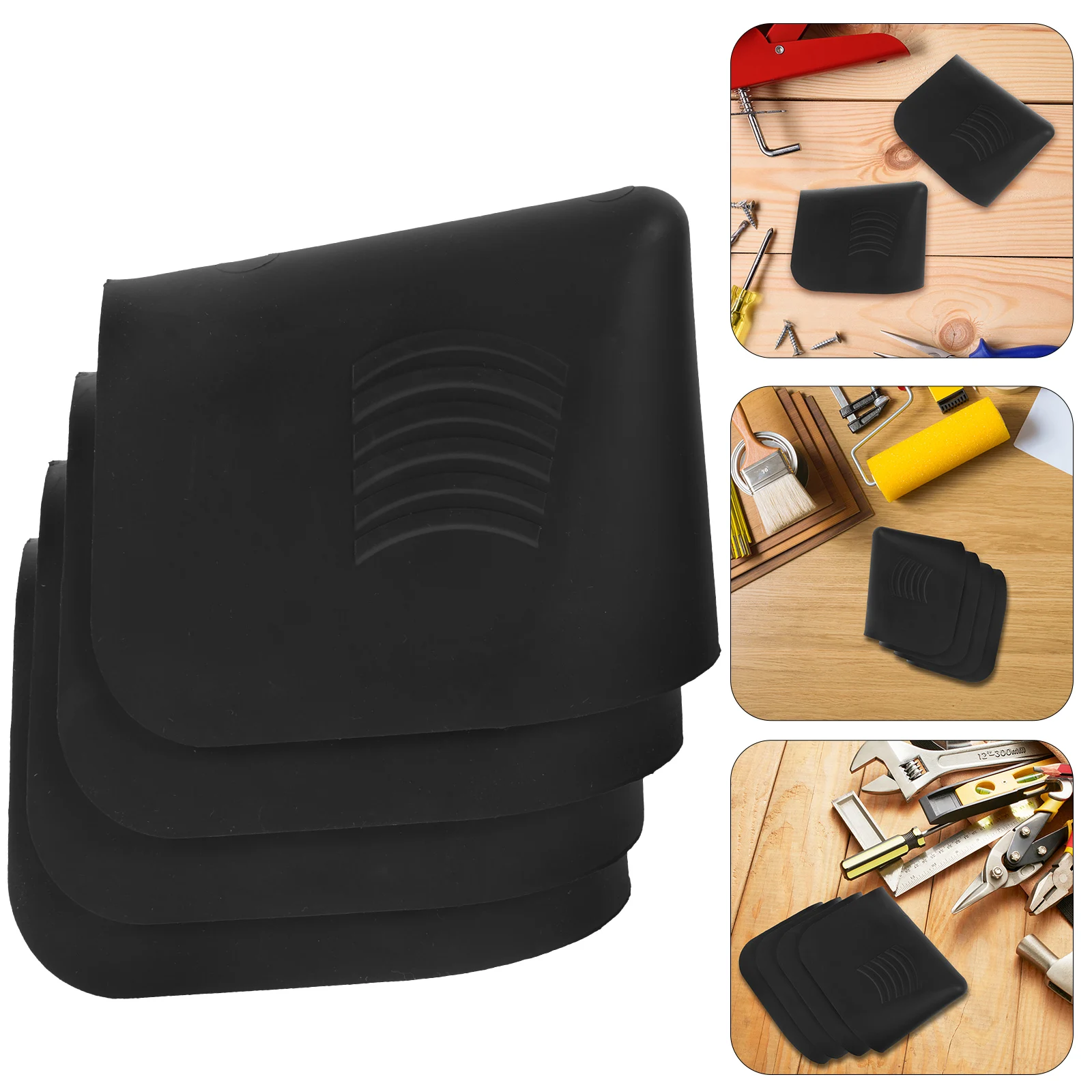 

4pcs Caulking Tools Home Caulking Finishing Tools Anti-Slip Grout Sealing Tool Kit For Tile Gaps Sealant Resins Acrylics Grouts