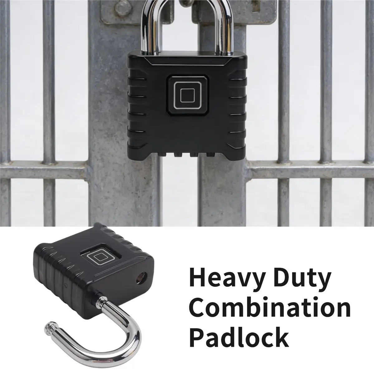 OK Heavy Duty Combination Padlock, Outdoor Padlock, Mechanical Combination Lock for Lockers,Gates(Black)