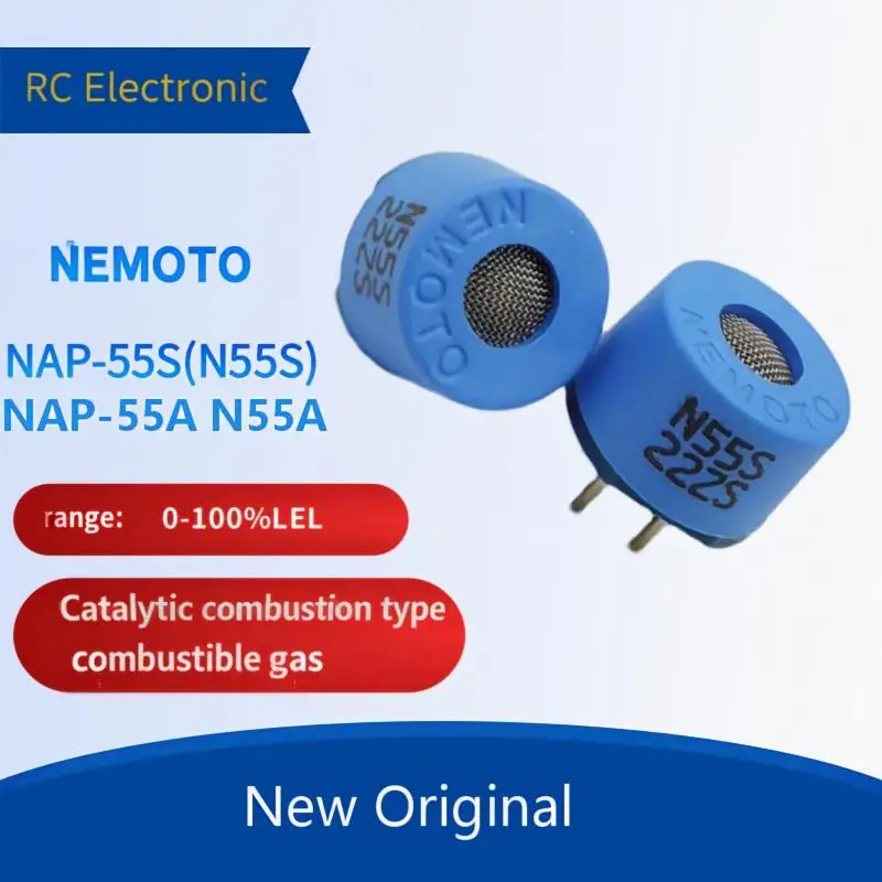Original NEMOTO Combustible Gas Catalytic Combustion Sensor Probe N55A NAP-55A N55S NAP-55S N50A NAP-50A