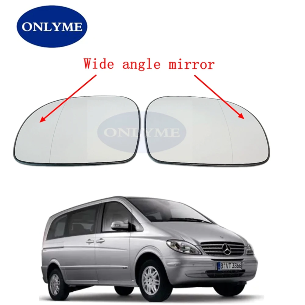 

Car Wide Angle Heated Mirror Glass For Mercedes Benz Viano 2003 2004 2005 2006 2007 2008 2009 2010 2011