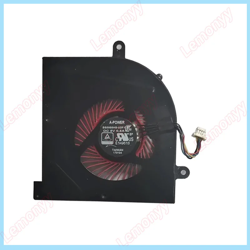 NEW Laptop cpu cooling fan for MSI GS63VR GS63 GS73 GS73VR MS-17B1 Stealth Pro CPU BS5005HS-U2F1 COOLER