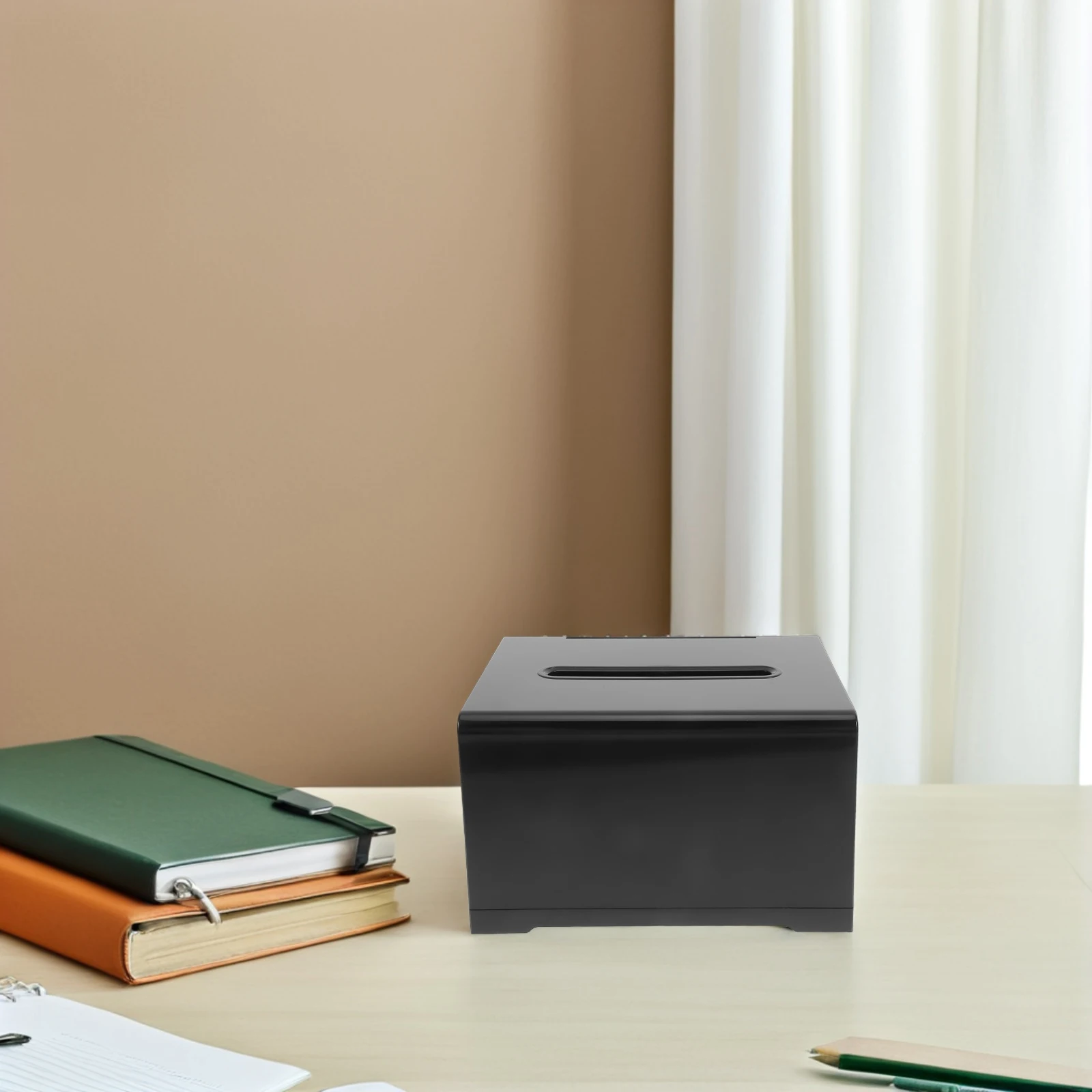 Caixa de doação com tampa transparente, cédula acrílica para eleições voadoras, organizador de armazenamento de cartão de visita, caixa de sugestão de eventos para coleta de fundos