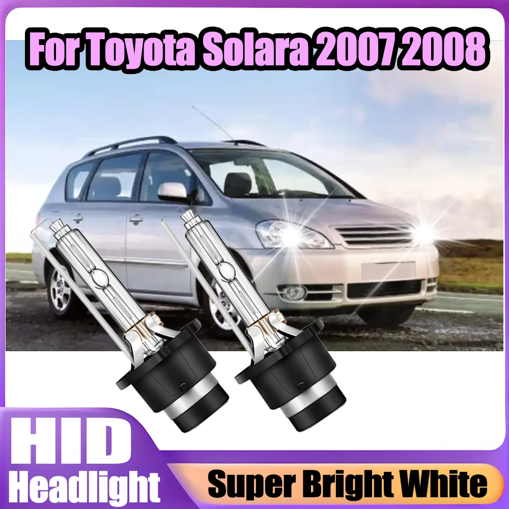 

2PCS Plug And Play D4S Xenon Headlight 6000K Super Bright White HID Car Lights 12V 24V Xenon Lamps For Toyota Solara 2007 2008