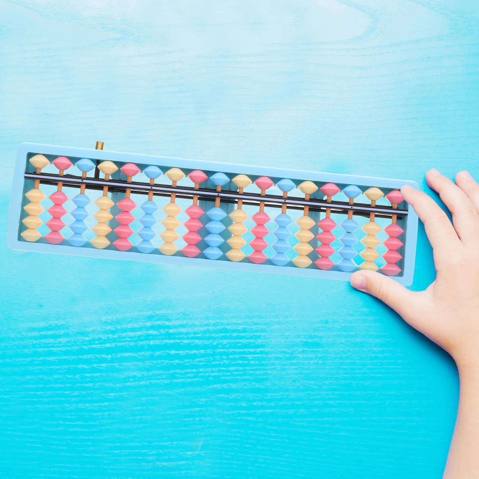 어린이 주판 17 자리 막대 빈티지 수학 도구 플라스틱 교육 계산 장난감 산술 구슬 카운터 어린이 학습