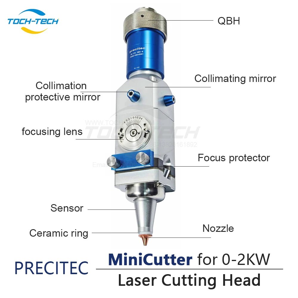 2000W MiNi Cutter Cilindro Guarnizione Mitra Profilo in alluminio Cnc Vetro Doppia fibra da viaggio Getto d'acqua Precitec Testa di taglio laser