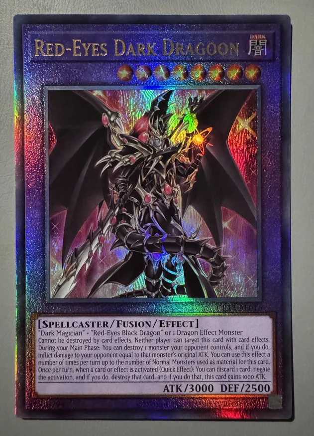 Yu-Gi-Oh YGO KONAMI Duel Monsters CR13-AE016 Red-Eyes Dark Dragoon Ultimate Asian English Collection Mint Card