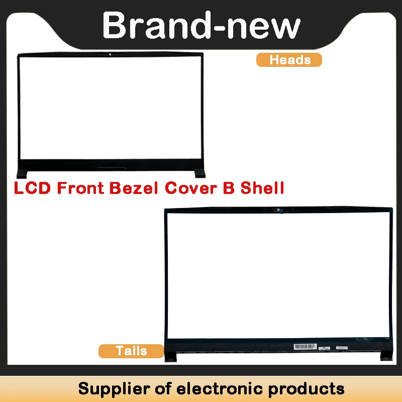 Tampa traseira LCD Tampa traseira, moldura frontal, palmrest superior, caixa base inferior, dobradiças, MSI, GF76, MS-17L1, MS-17L2, MS-17L3, 17L4, Novo