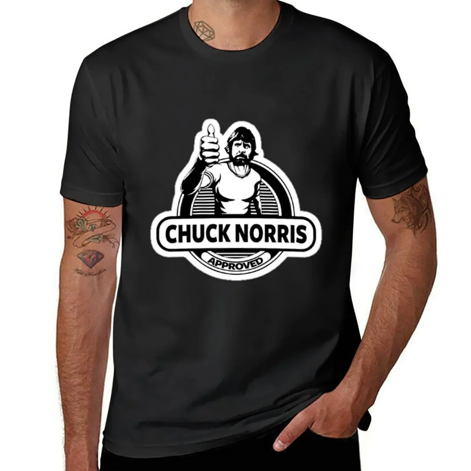 chuck norris approved T-Shirt boys animal print anime shirt funny shirt cotton luxury clothing labubu plain t shirts men