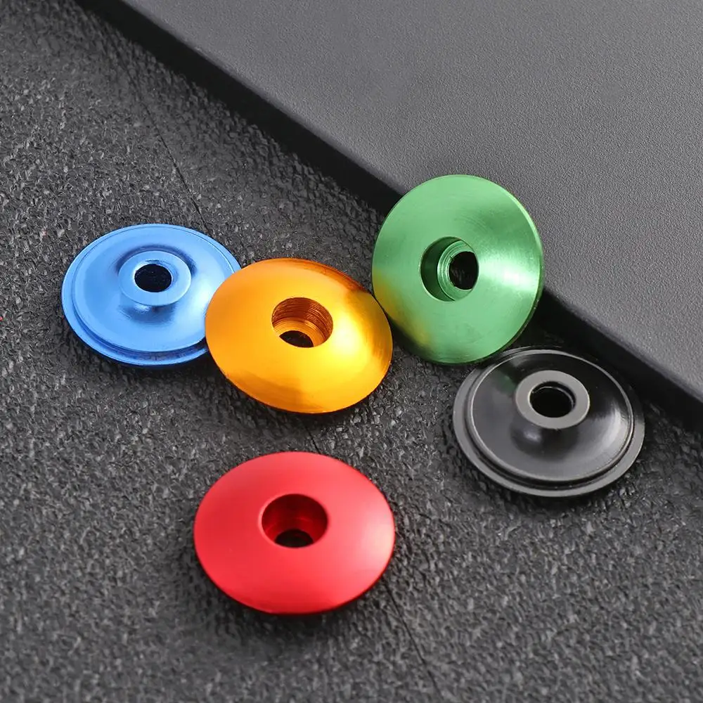 1/2pcs Bicycle Headset Caps Top Cap Cover Headsets Stem Parts Outdoor Aluminum Alloy 28.6mm Dustproof Mountain Bike Accessories