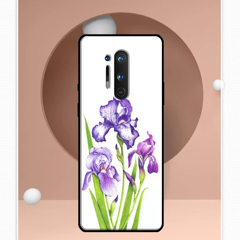 حافظة زهور القزحية الزرقاء لهاتف OnePlus Nord CE 5 3 4 Lite N20 N30 OnePlus 13R 12R 13T 10T 10 Pro 11 12 13 15 #6