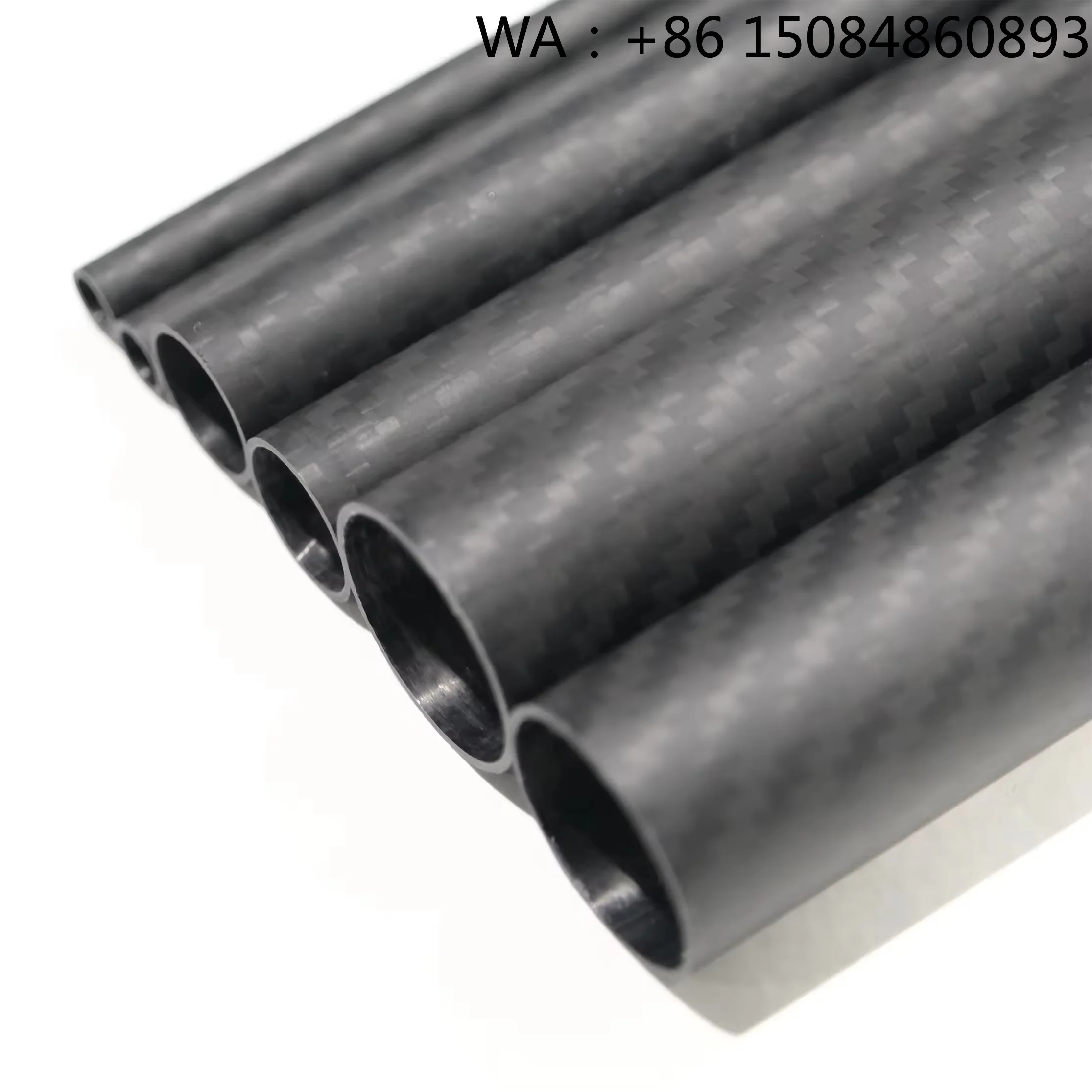 3K Twill Matte Carbon Fiber Buis, Lichtgewicht Hoge Sterkte, Op Maat Gemaakte Ronde Buis voor Model- en Sporttoepassingen