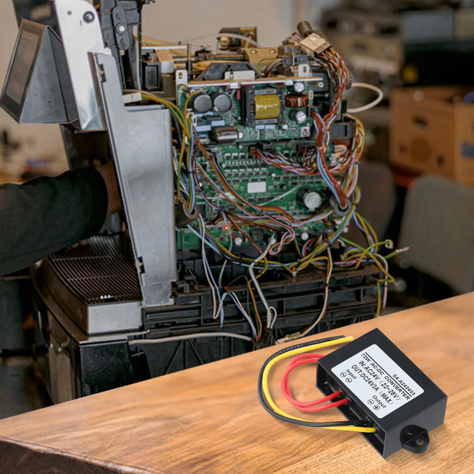 Heavy Rains AC-DC Converter High Efficiency Converter 3a Voltage Regulation System Product Size 75*40*22mm No-load Adjustment 1