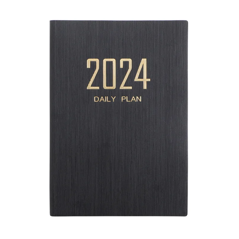 2024 A5 دفتر خطة يومية تقويم إنجليزي شهري عبر الحدود دفتر أسبوعي التقويم الدفاتر والمجلات لمكتب المدرسة