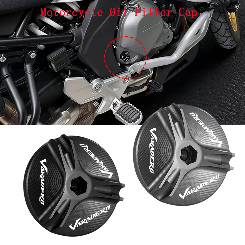 Motorcycle Engine Oil Filler Cap Oil Plug Cover Accessories For HONDA XL1000 V Varadero XL1000 2005-2013 Varadero XL 1000 V