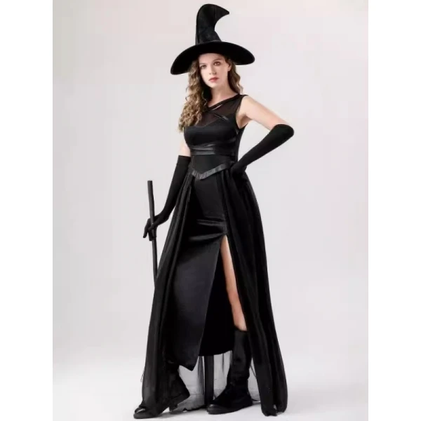 loween Witch Long Dr Cosplay Nightclub Theme Par Stage Performance Costume Women's Traditional Ethnic T Top Skirt