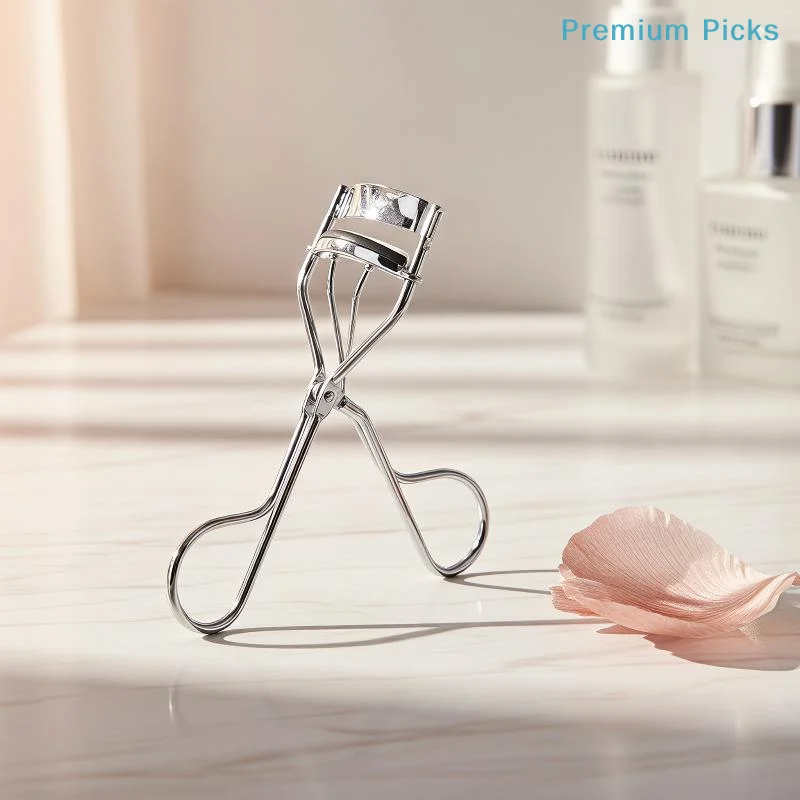 portableEasy to Use Professional Eyelash Curler Spring Loaded Design Long Lasting Curls 2 Colors for Makeup Beginners