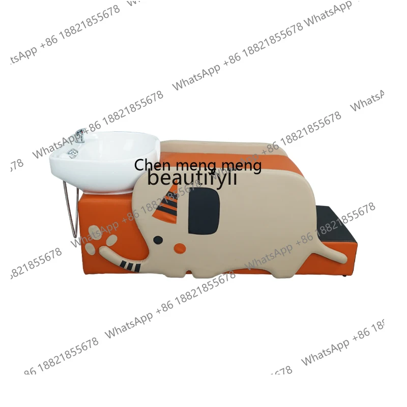 X Hair Saloon Dedicated Shampoo Chair Lying Completely Student Boy Girl Bed Flushing Bed Hairdressing