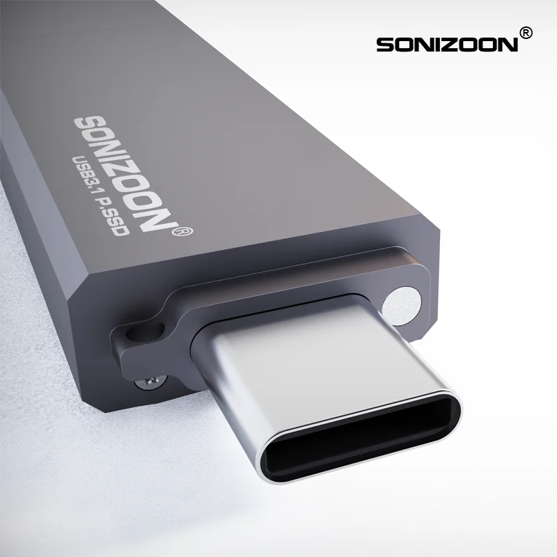 محرك أقراص محمول محمول محمول PSSD USB3.1 128/256GB/512GB من sonizron PSSD ، محرك أقراص محمول خارجي متين USB3.0 يعمل بنوافذ للذهاب