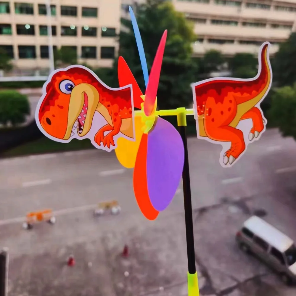 

Красочная мультяшная ветряная мельница, пластиковая трехмерная животное, пчела, шесть цветов, ветряная мельница, мультяшные детские игрушки, декор для сада и двора