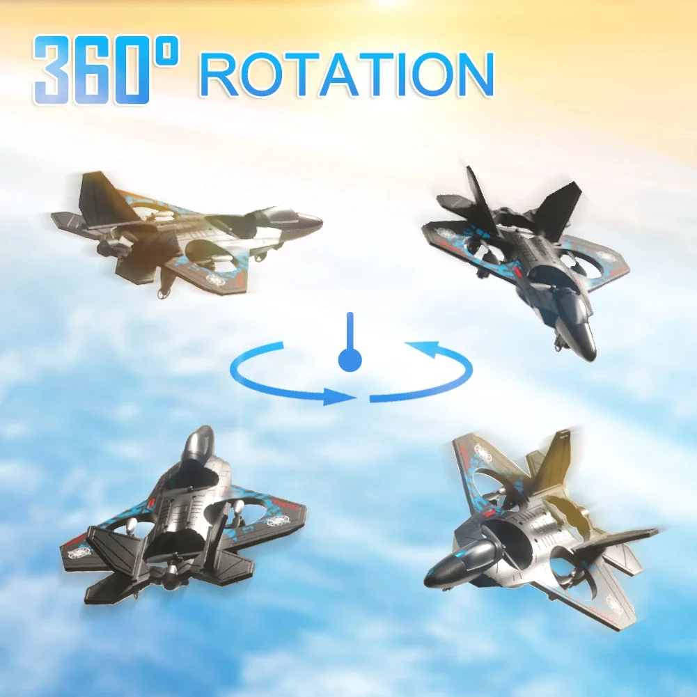 L0712 RC طائرة التحكم عن بعد 2.4G استشعار الجاذبية RC طائرة شراعية مفتاح واحد الإقلاع 360 ° ألعاب أطفال من إسفنج EPP على شكل طائرة دوران #4