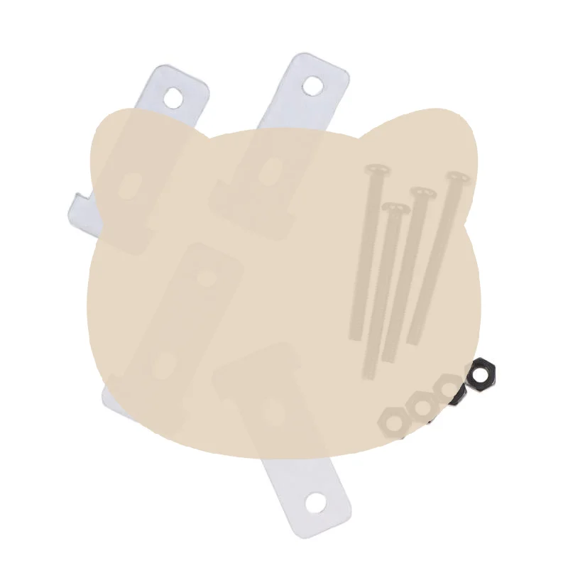TT Gear Motor Bracket Rust Resistant T Type Mount Holder with M3 30 Screws Nuts for DIY Smart Car Robot Projects