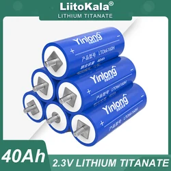 100% Original 2.3V 40Ah lithium Titanate battery Yinlong LTO66160 10C discharge DIY 12V 24V low temperature resistant batteries