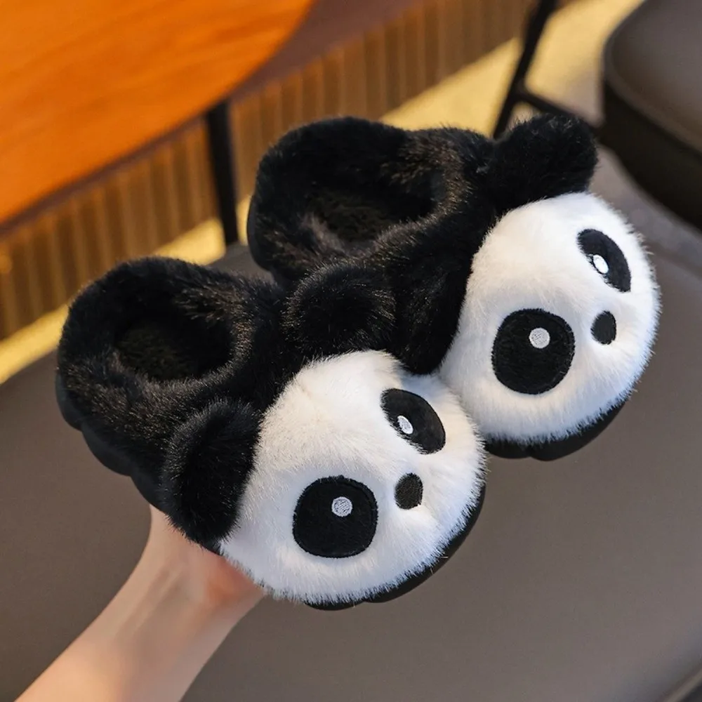 

New Cute Panda Children Slippers Keep Warm Floor Shoes Comfortable Home Slippers Winter