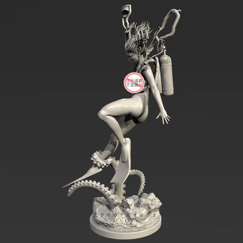 Kits de modelos de soldado de resina de 50mm y 75mm de altura del hombre incoloro y autoensamblado (impresión 3D) TD-7623/3D