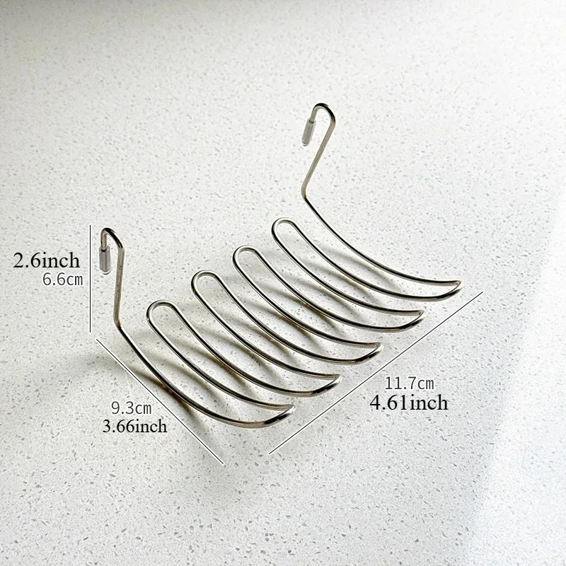 1/2pcs Stainless Steel Drain Basket Expansion Small Hanging Rack Storage Rack Storage Basket Stainless Steel Home Goodies image 6