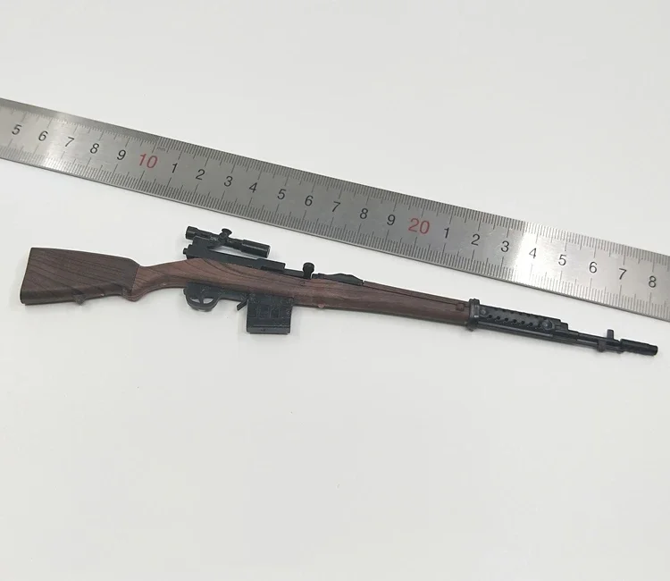 1/6th Mini Jigsaw Puzzle SVT-40 Rifle Gun Model Coated Plastic Military Model Accessories for 12 Inch Action Figure Display