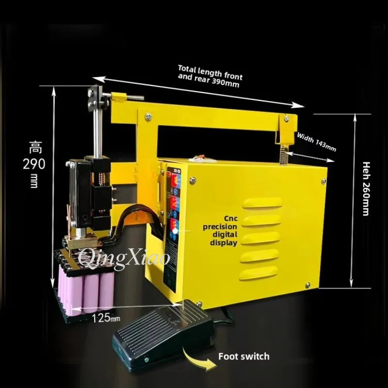 3kW 5kW Non Pneumatic Automatic Spot Welding Machine Stable For EV 18650 Lithium Battery Power Pack Assembly Processing
