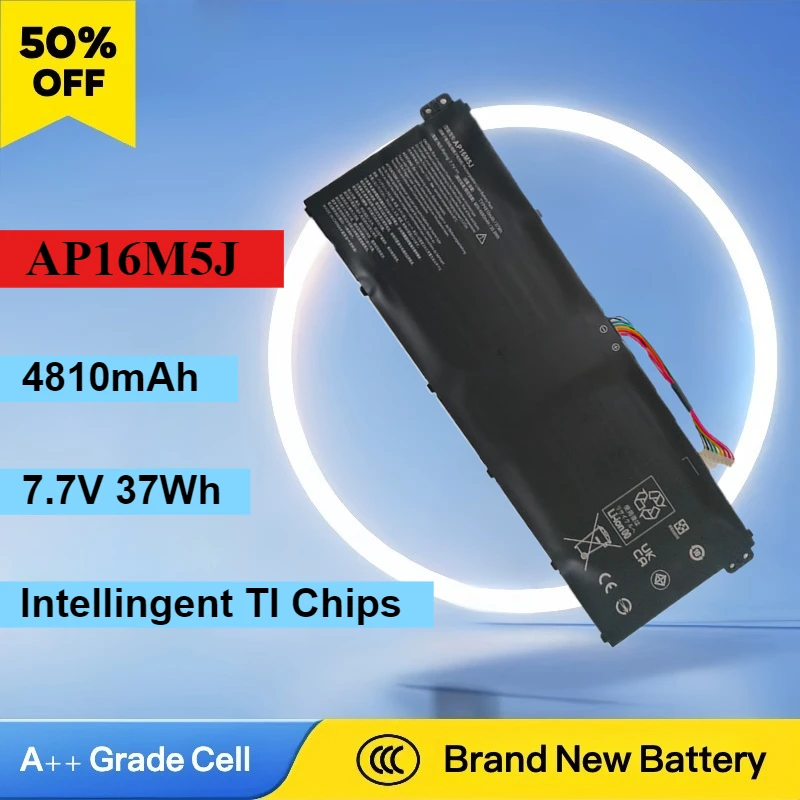 New AP16M5J Laptop Battery For Acer Aspire 1 Aspire 3 A315-21 A315-51 ES1 A114 A115 A315 KT.00205.004 KT.00205.005 KT.00205.006