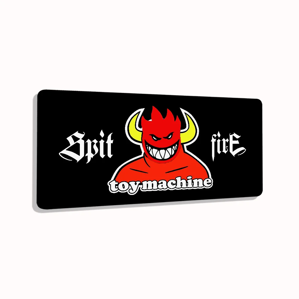 

Spitfire Toy Machine Fashion Mousepad Skateboard Large Gamer Fun Decor Desk Office Gaming Mouse Mat Computer Table Deskmat