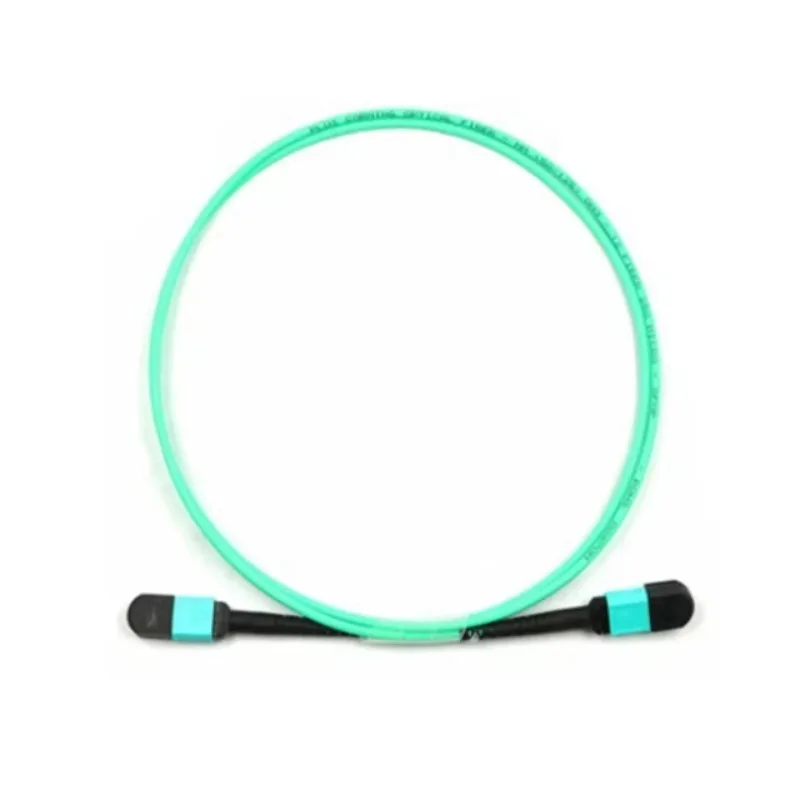 12 Core OM3 OM4 MPO MTP Jumper Cable 3 0m LSZH Low Loss B Type Multimode Fiber Optic Cable