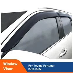 Weathershield Sun Rain Guard Window Visor For Toyota Fortuner 2015 2016 2017 2018 2019 2020 20212022 Double Cabin Wind Deflector